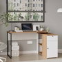 Hanah Home Nor1-Sw Escritorio de Estudio Natural y Blanco